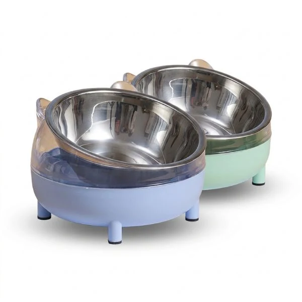Gamelle chat inclinée - Moustache Bowl™ : digestion facilitée