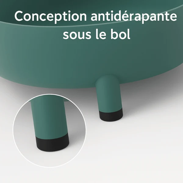 Gamelle chat inclinée - Moustache Bowl™ : digestion facilitée