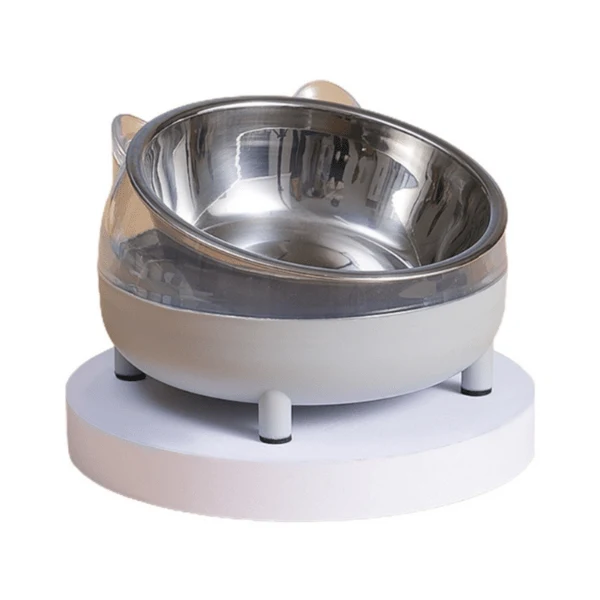 Gamelle chat inclinée - Moustache Bowl™ : digestion facilitée