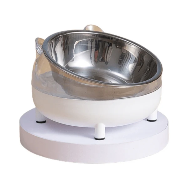 Gamelle chat inclinée - Moustache Bowl™ : digestion facilitée