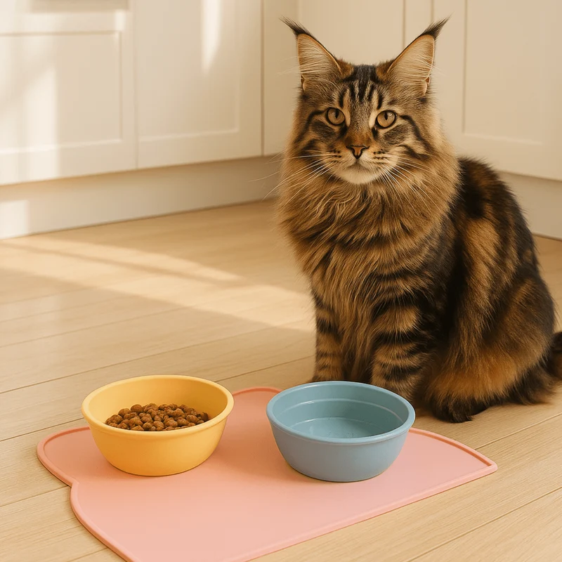 Tapis gamelle chat | KittyPlacemat™