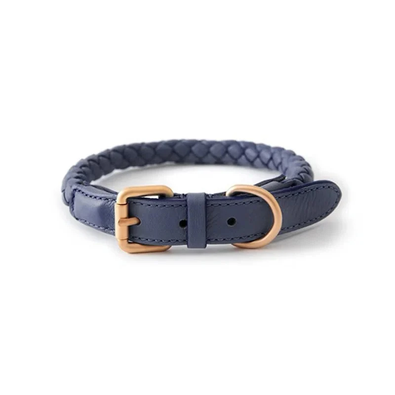 Collier en cuir rond pour chien