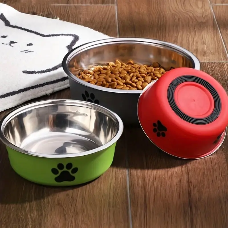 Gamelle chien en inox anti-dérapante