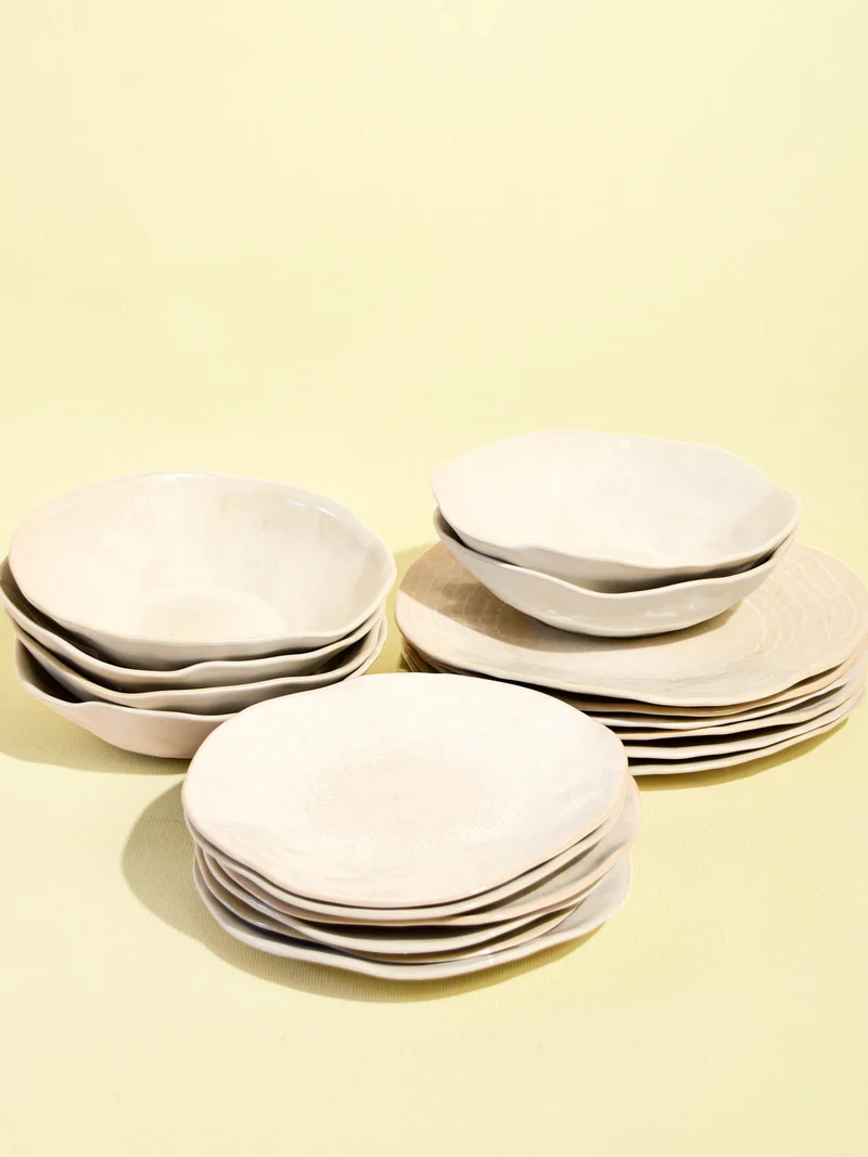 Service pour 6 Onda | Beige sable