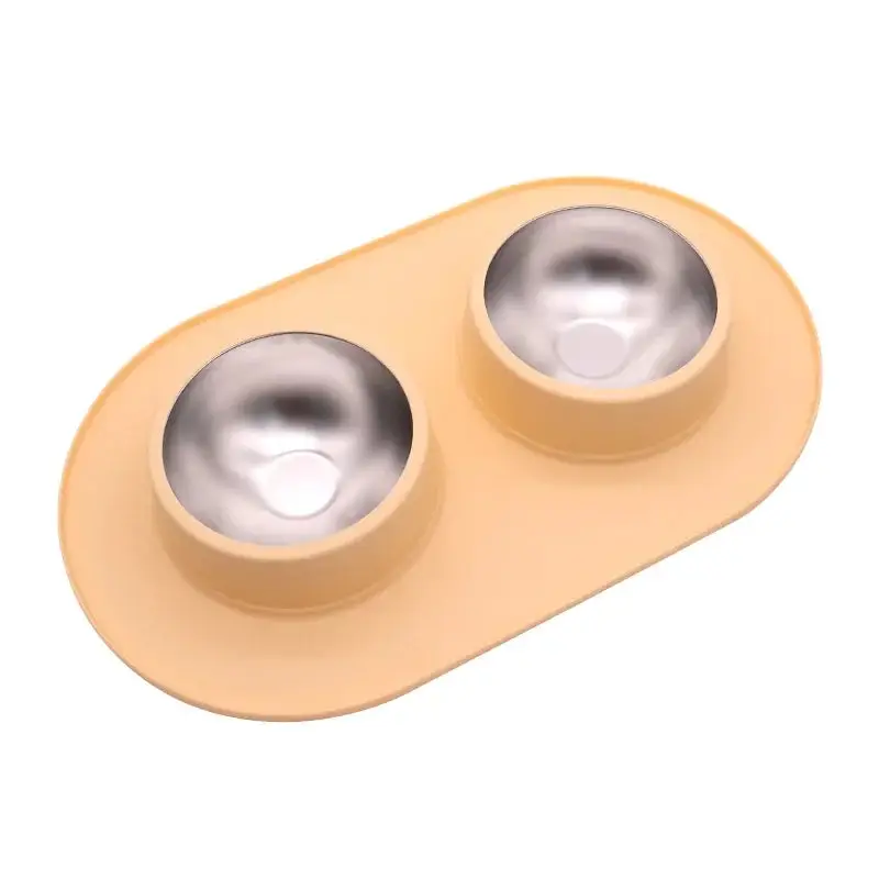 Gamelle double avec protection silicone