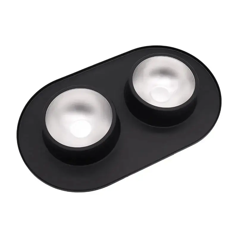 Gamelle double avec protection silicone