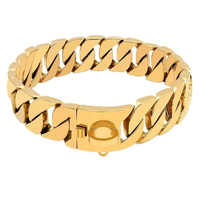 Collier chien chaine non etrangleur