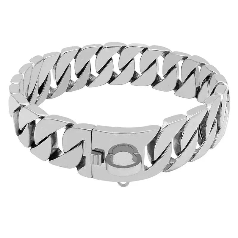 Collier chien chaine non etrangleur