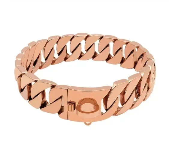 Collier chien chaine non etrangleur