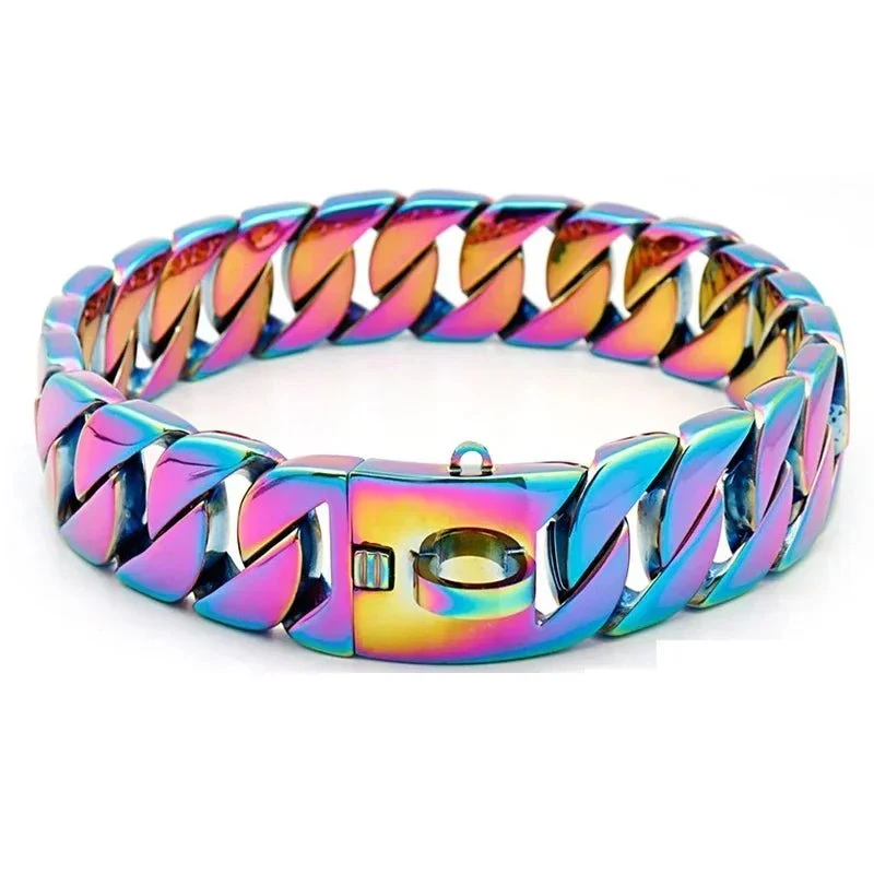 Collier chien chaine non etrangleur