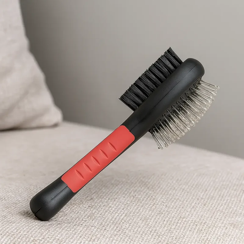 Brosse double pour long poil