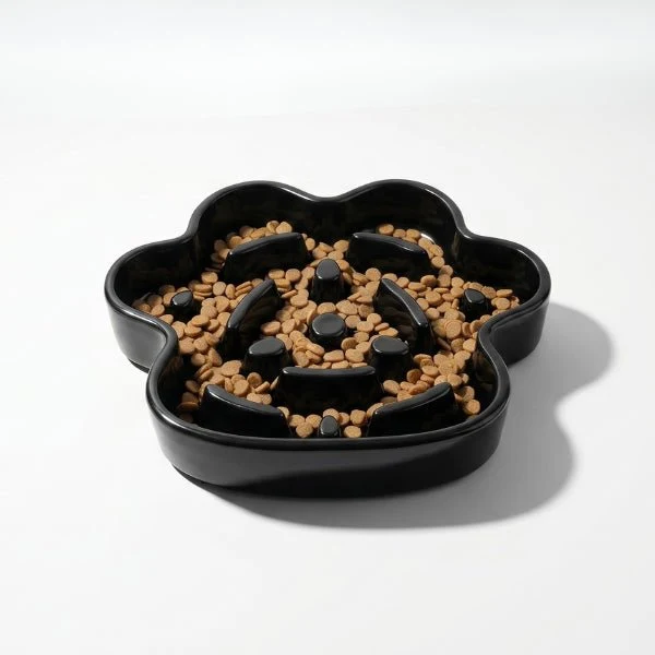 Gamelle anti glouton chat - Céramique design griffe - Tempo Croc™