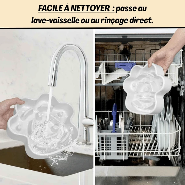 Gamelle anti glouton chat - Céramique design griffe - Tempo Croc™