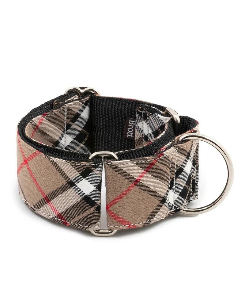 Collier chien à carreaux Isona – Élégance intemporelle