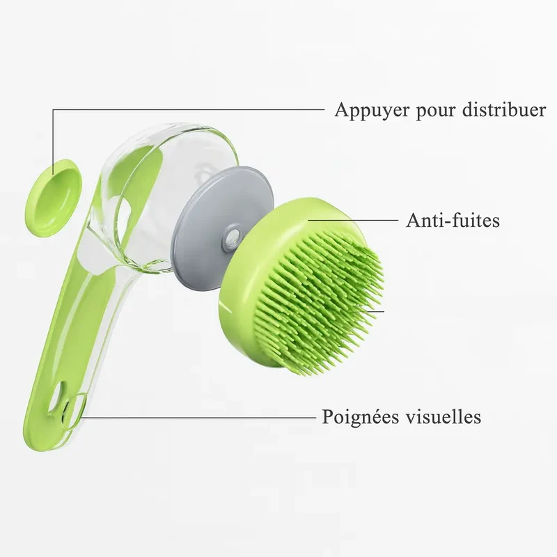 Brosse massage chien