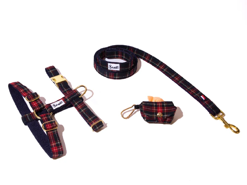 Kit Harnais + Laisse + Pochette sacs à crottes