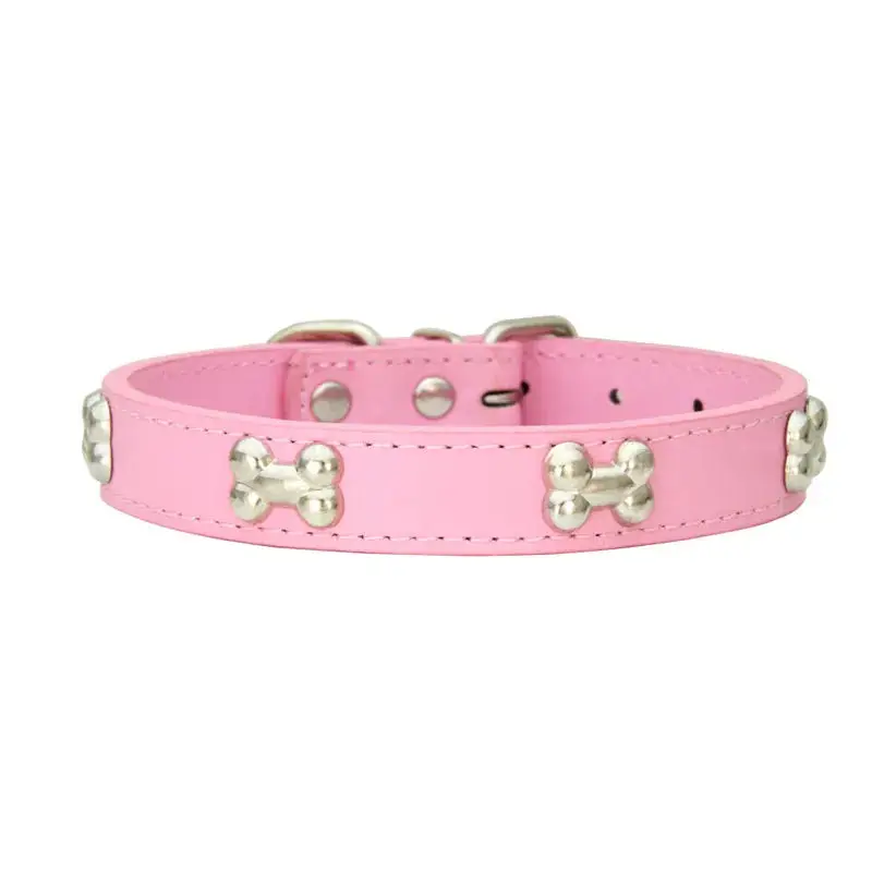 Collier pour petit chien en cuir