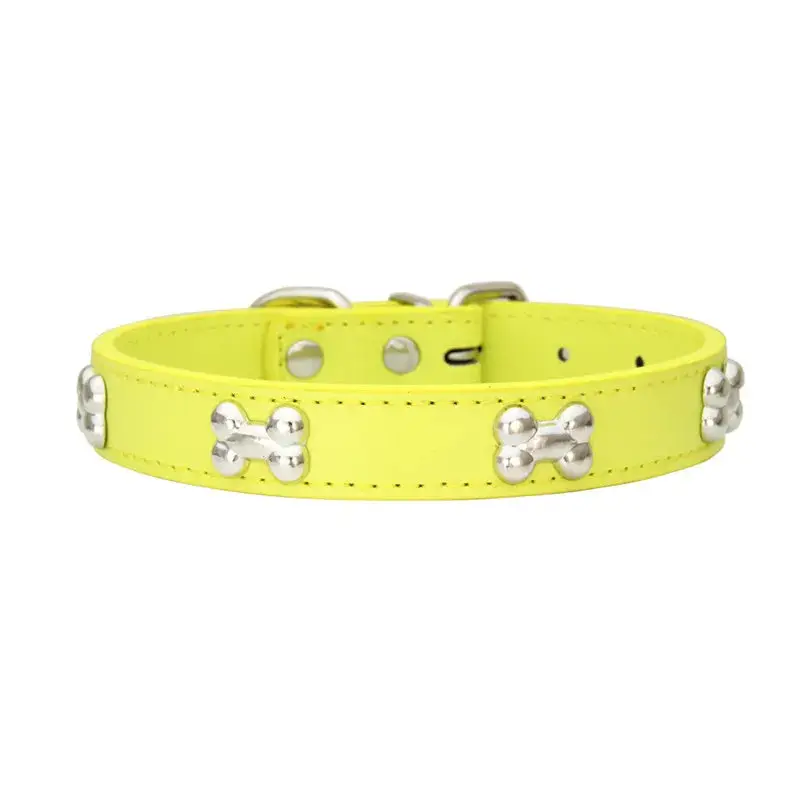 Collier pour petit chien en cuir