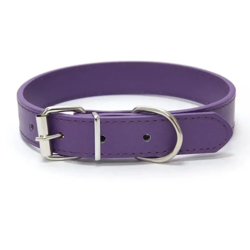 Collier style cuir ajustable pour chien