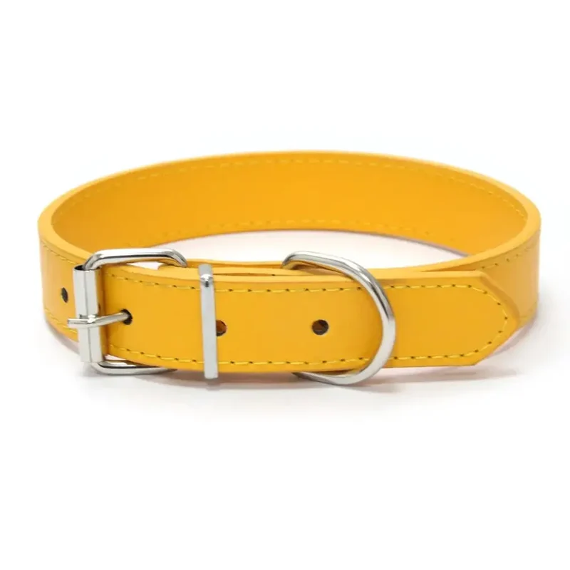 Collier style cuir ajustable pour chien
