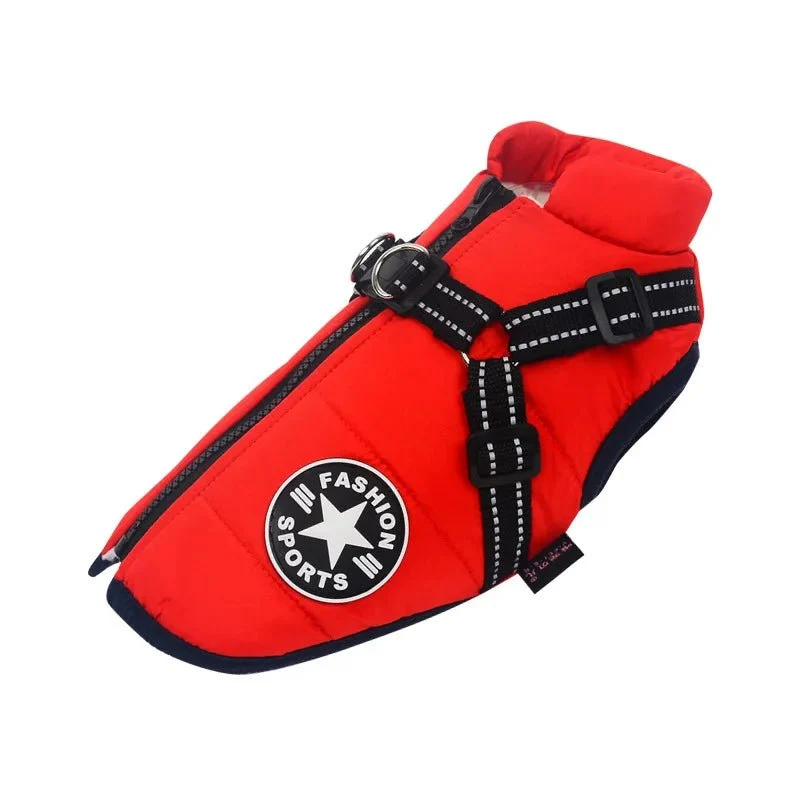 Manteau pour petit chien avec harnais intégré