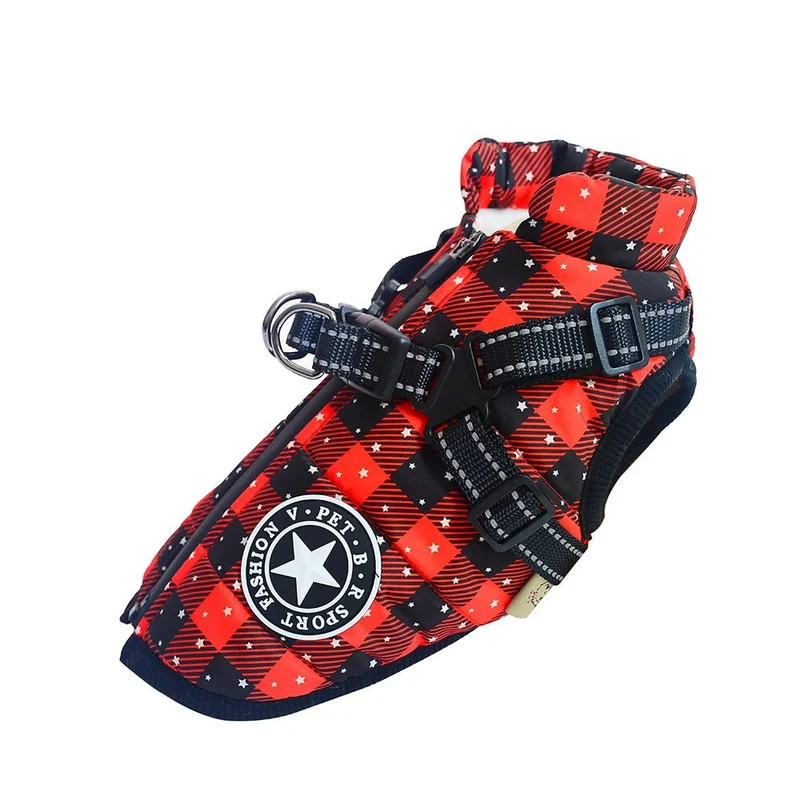 Manteau pour petit chien avec harnais intégré