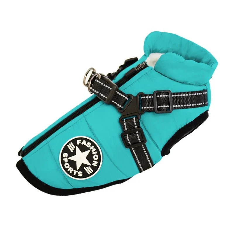 Manteau pour petit chien avec harnais intégré