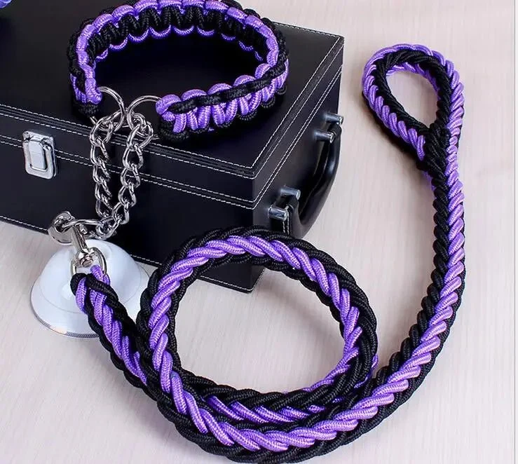 Laisse pour chien corde tressée