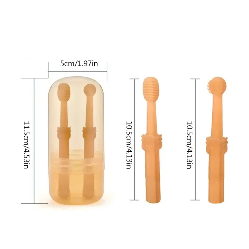 Brosse à dent en silicone avec protection pour chien