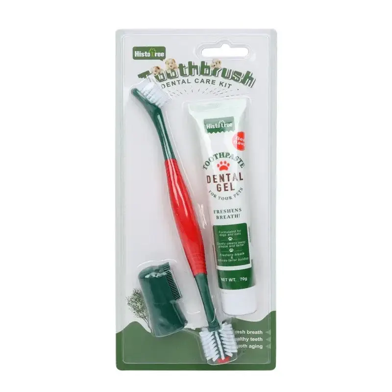 Brosse à dent et dentifrice pour chien