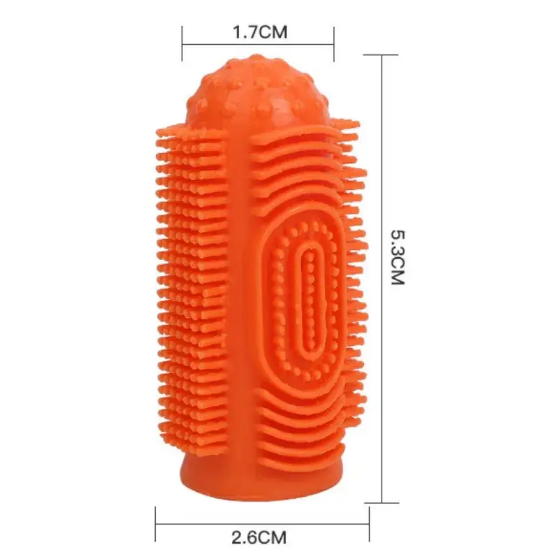 Brosse à doigt 360° pour chien