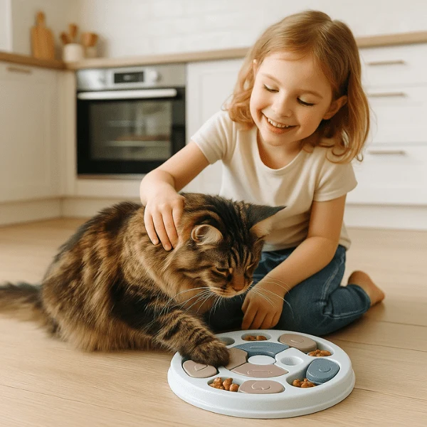 Gamelle anti glouton - Puzzle interactif alimentaire - PuzzleCroc™