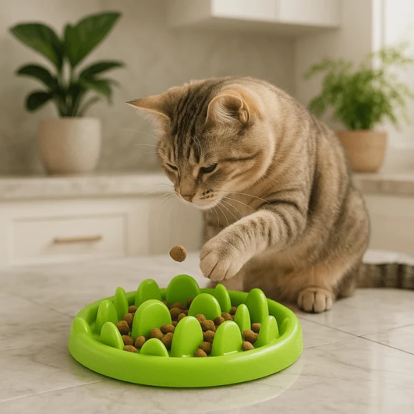 Gamelle anti glouton - Picots stimulants ralentissement - PurrPause™