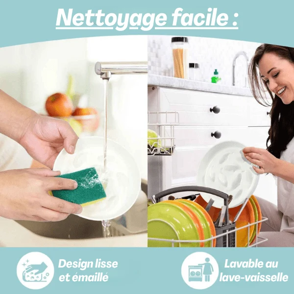 Gamelle anti glouton - Surélevée bois céramique - Croc Control™