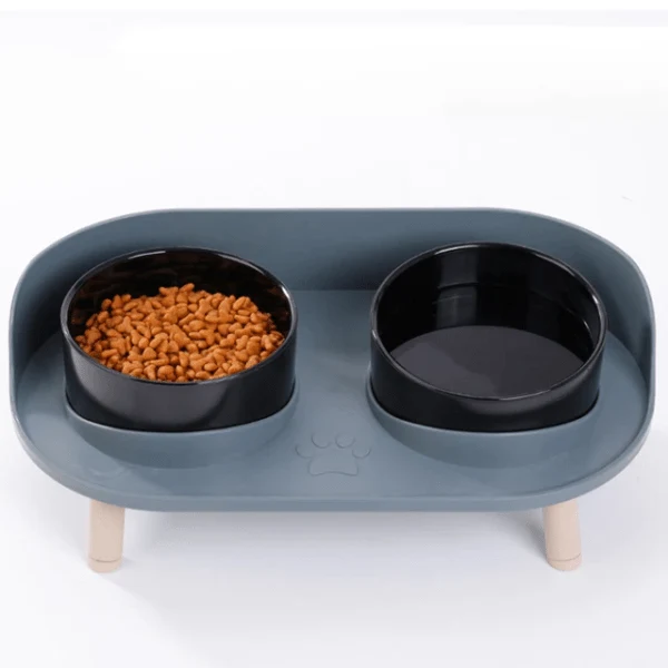 Gamelles chat - Duo Station™ : bol céramique double surélevé