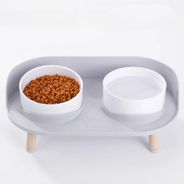Gamelles chat - Duo Station™ : bol céramique double surélevé