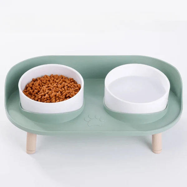 Gamelles chat - Duo Station™ : bol céramique double surélevé