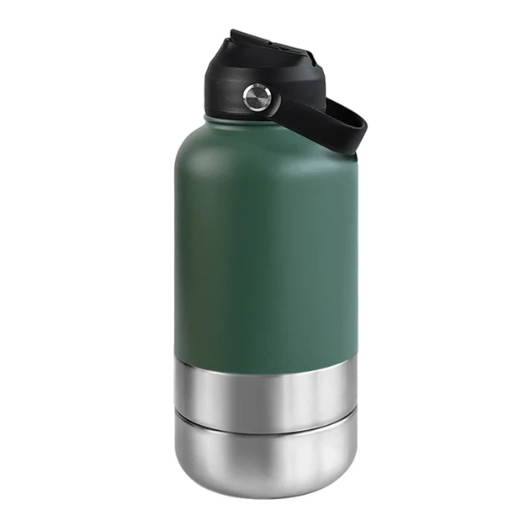 Gamelles chat portables - FéliPack™ : gourde 2 bols