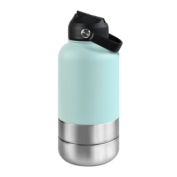 Gamelles chat portables - FéliPack™ : gourde 2 bols