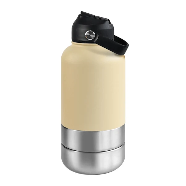 Gamelles chat portables - FéliPack™ : gourde 2 bols