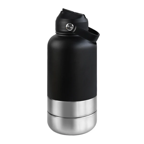 Gamelles chat portables - FéliPack™ : gourde 2 bols