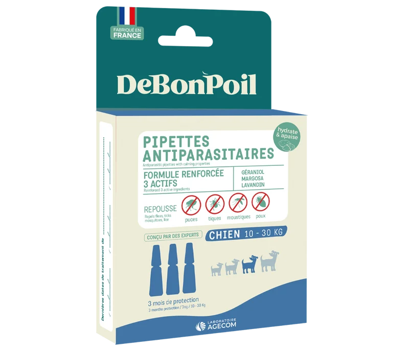 Pipette antiparasitaire chien naturelle apaisante