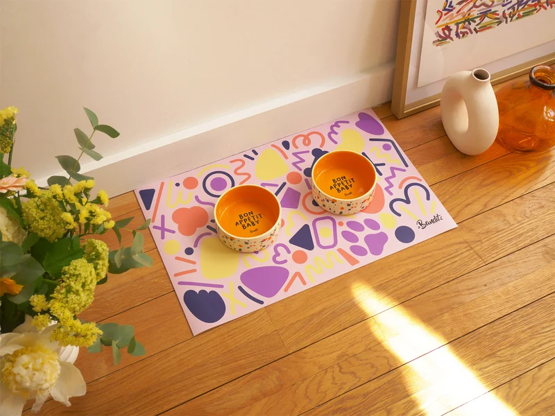 2 gamelles + 1 tapis au choix