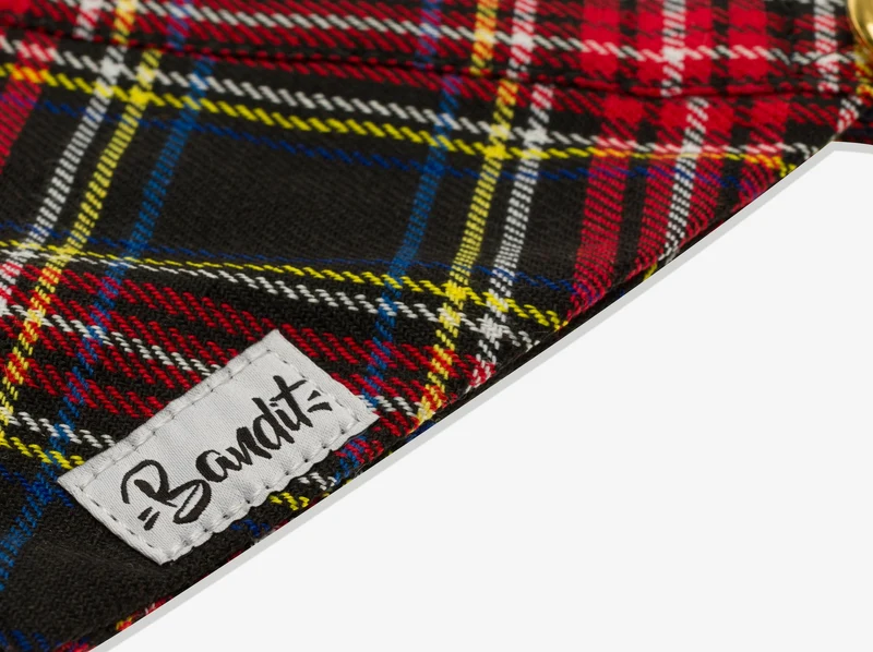 Bandana pour chat tartan