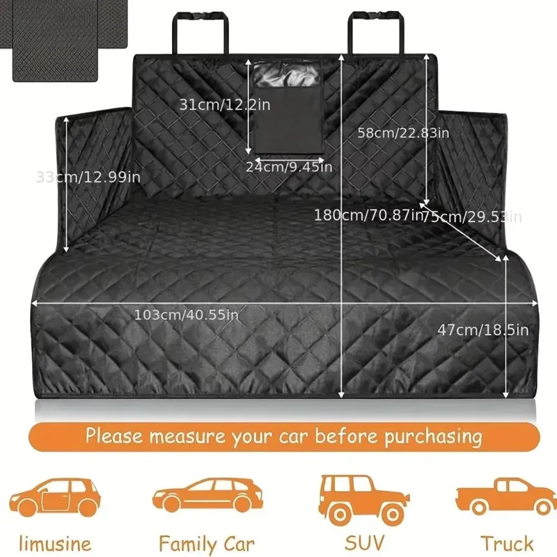 Couverture de protection chien pour voiture
