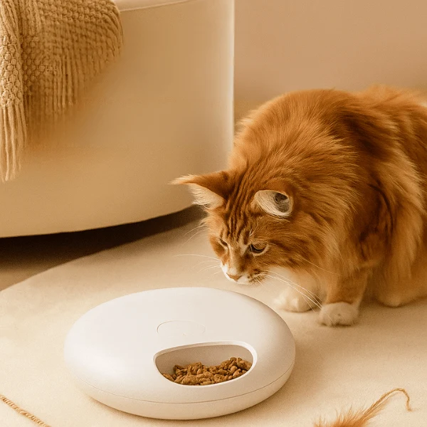 Gamelle chat automatique connectée - BowlPro 600™ : wifi 6 repas