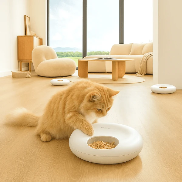 Gamelle chat automatique connectée - BowlPro 600™ : wifi 6 repas