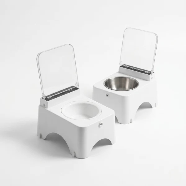 Gamelle chat automatique surélevée - Smart Feeder™ : couvercle capteur