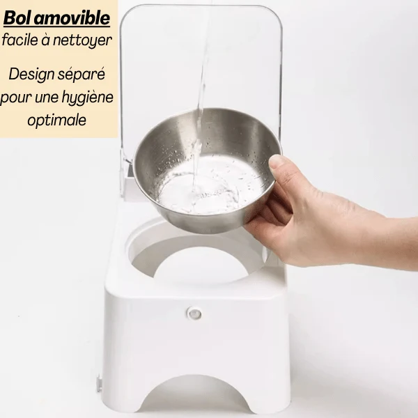 Gamelle chat automatique surélevée - Smart Feeder™ : couvercle capteur