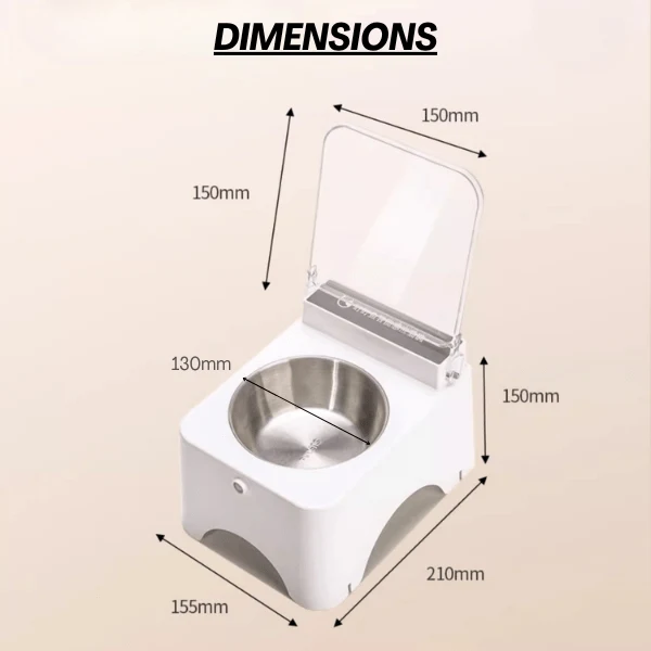 Gamelle chat automatique surélevée - Smart Feeder™ : couvercle capteur
